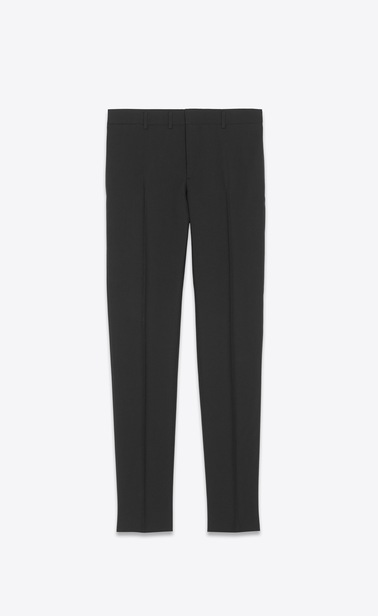 trousers in black gabardine